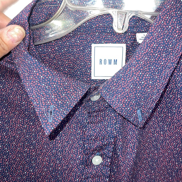 Two men’s Rowm shirts, size large. See description for details. - Picture 9 of 13